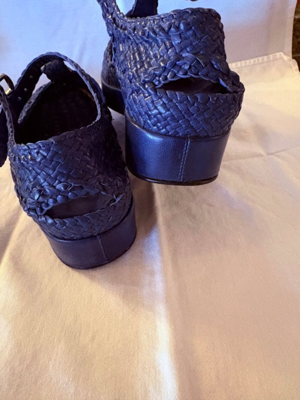 Iconic Pons Quintana blue leather sandals. European size 40. - Picture 4 of 6